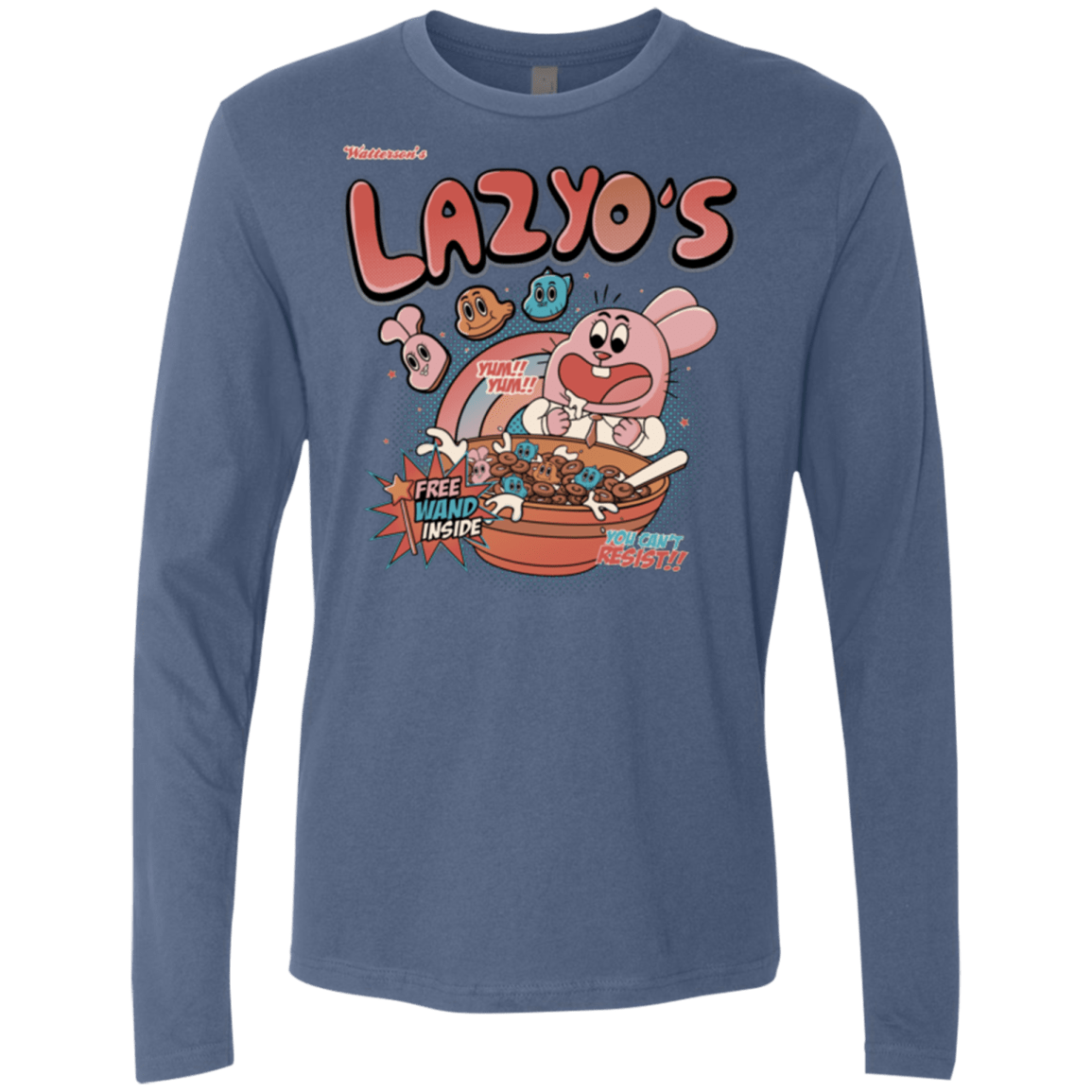 T-Shirts Indigo / Small Lazyo's Men's Premium Long Sleeve