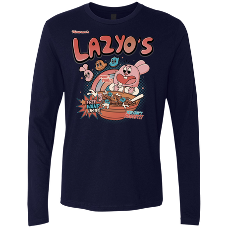 T-Shirts Midnight Navy / Small Lazyo's Men's Premium Long Sleeve