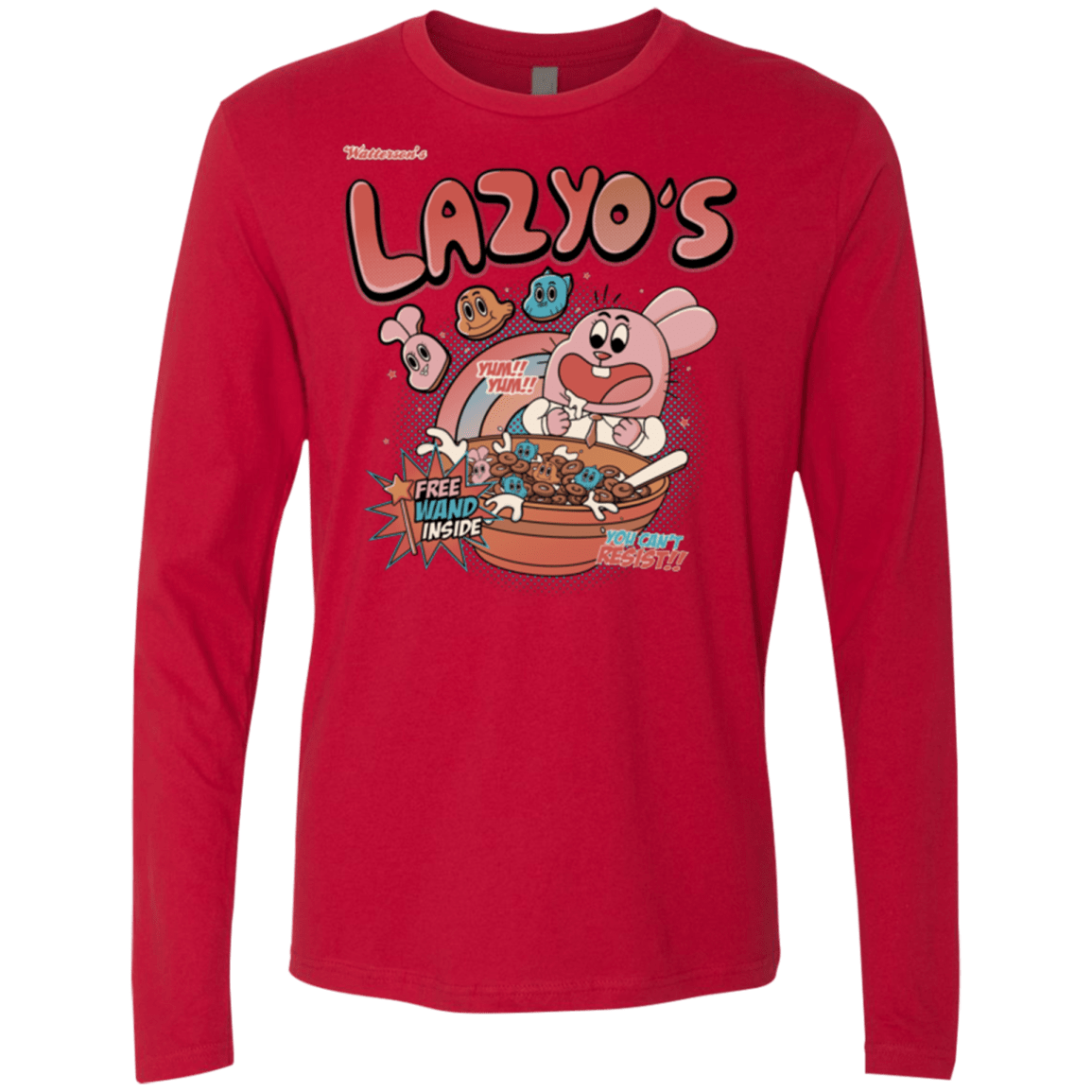 T-Shirts Red / Small Lazyo's Men's Premium Long Sleeve