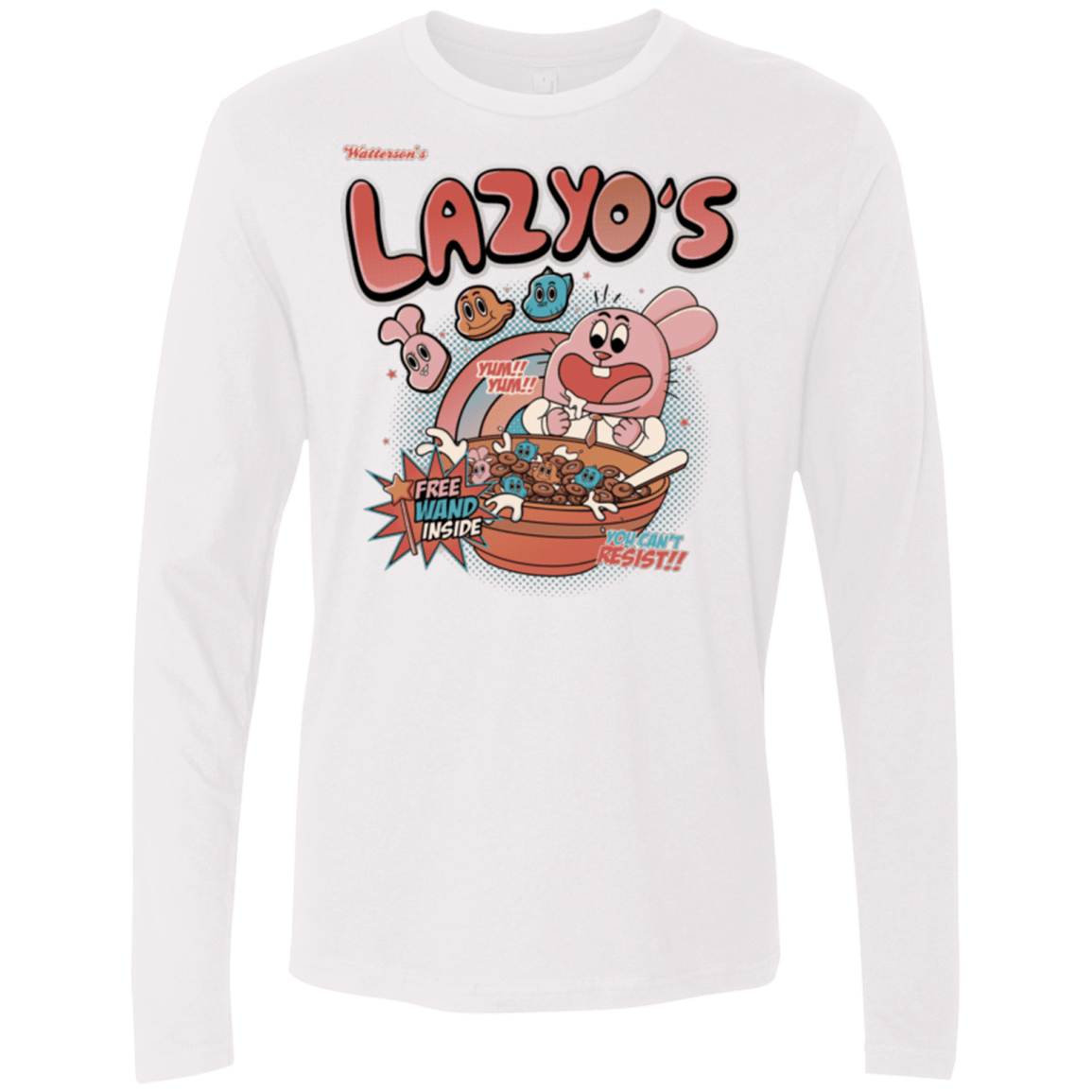 T-Shirts White / Small Lazyo's Men's Premium Long Sleeve