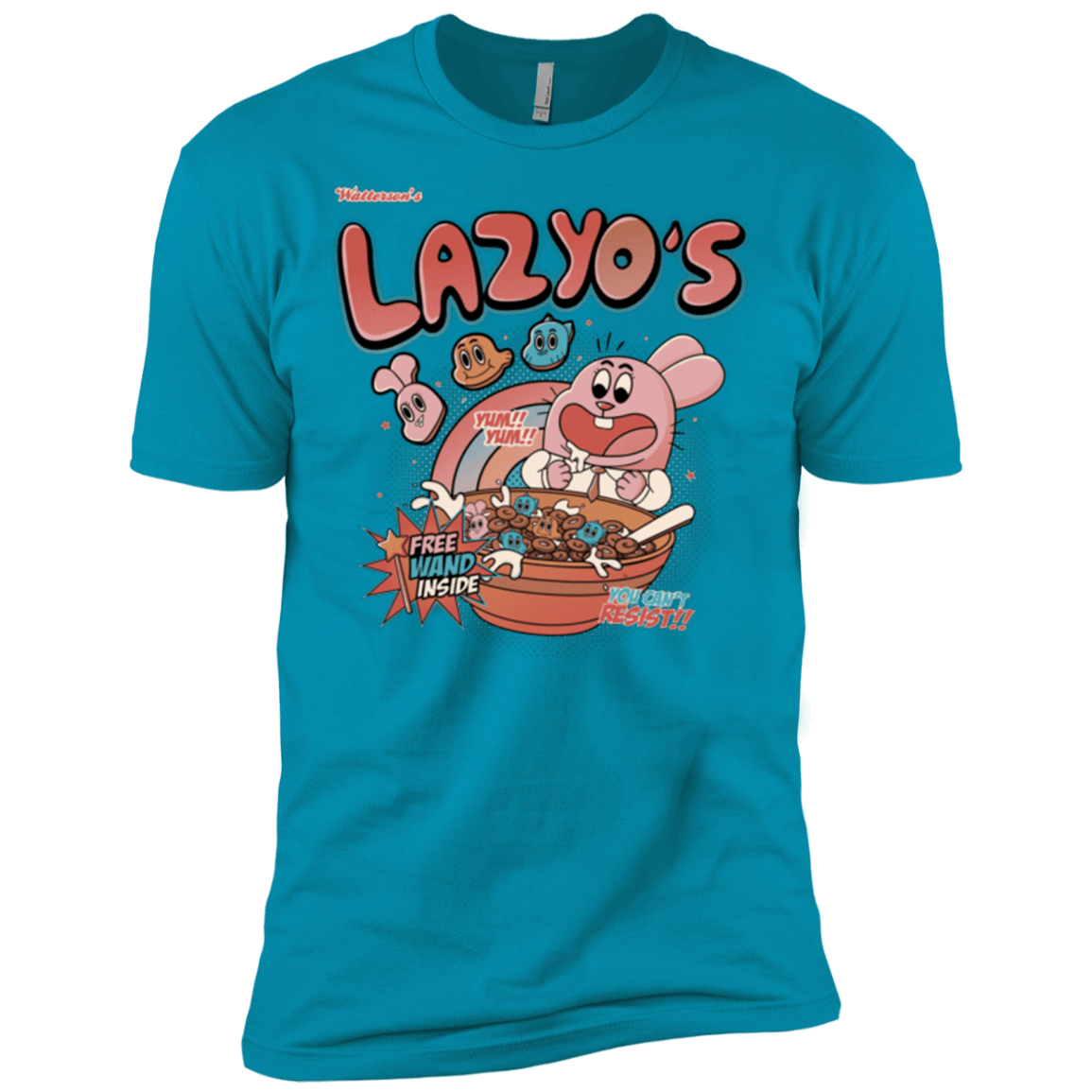 T-Shirts Turquoise / X-Small Lazyo's Men's Premium T-Shirt