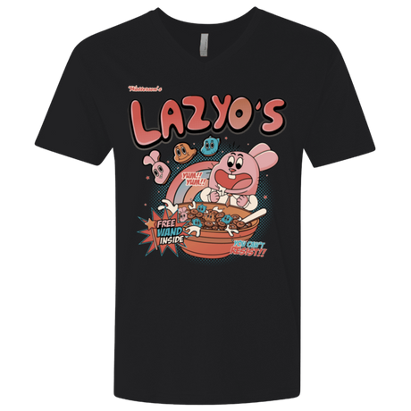 T-Shirts Black / X-Small Lazyo's Men's Premium V-Neck