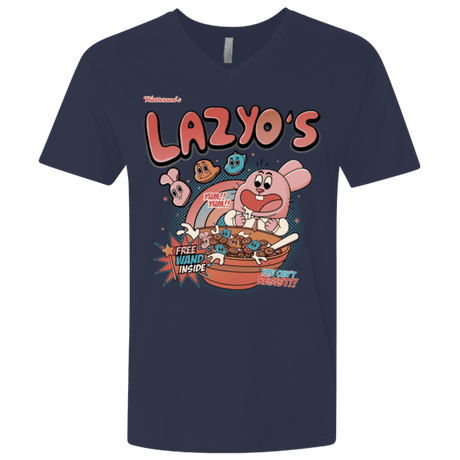 T-Shirts Midnight Navy / X-Small Lazyo's Men's Premium V-Neck