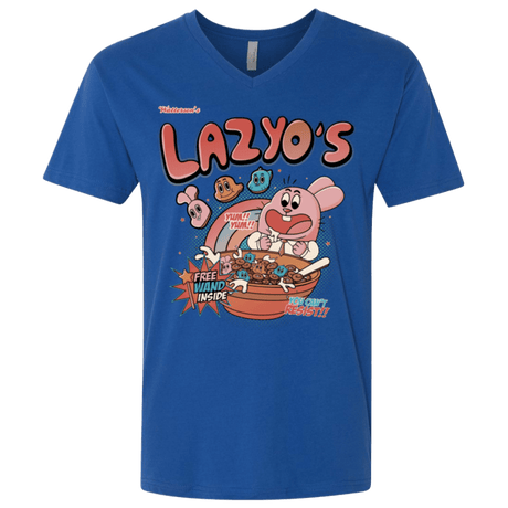 T-Shirts Royal / X-Small Lazyo's Men's Premium V-Neck
