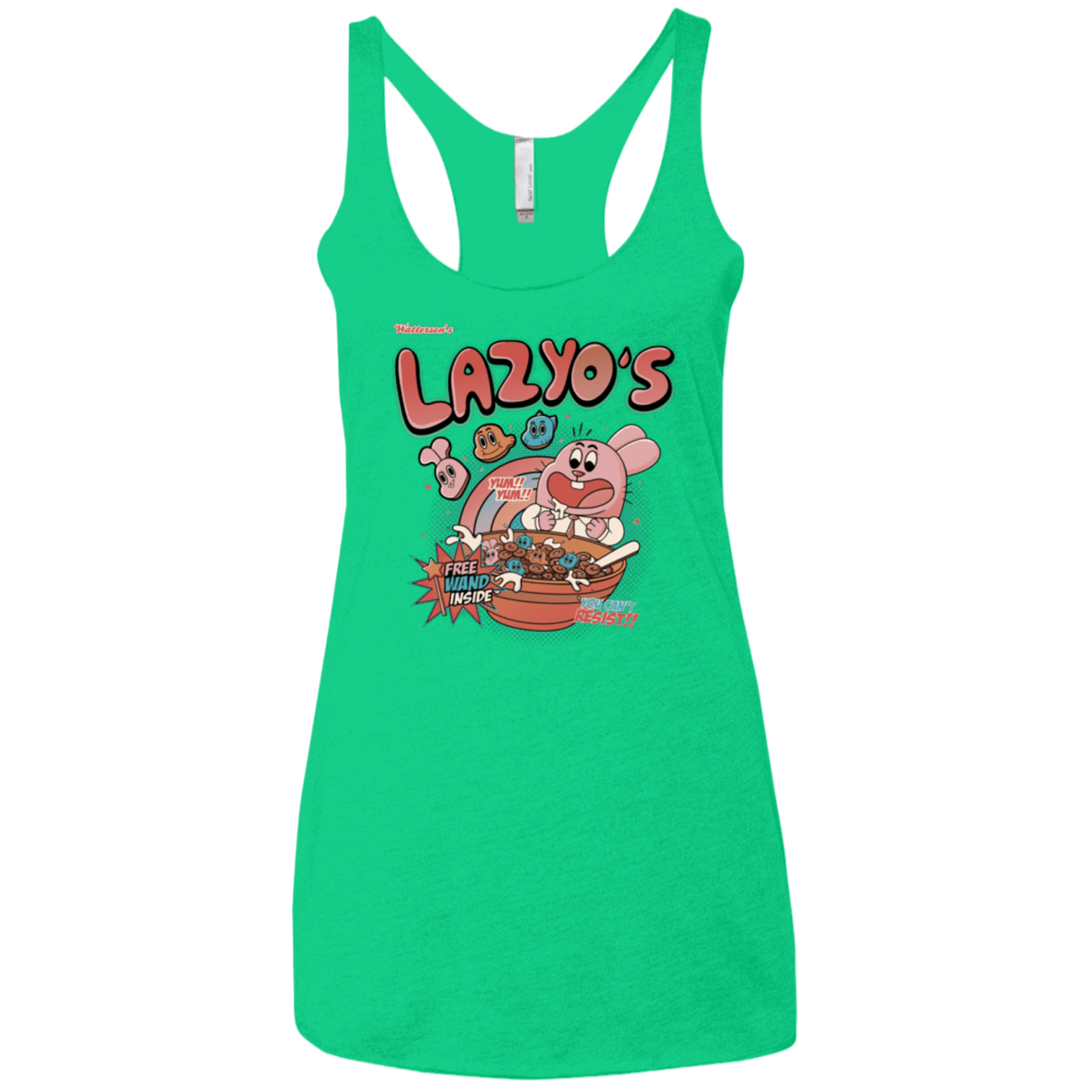 T-Shirts Envy / X-Small Lazyo's Women's Triblend Racerback Tank