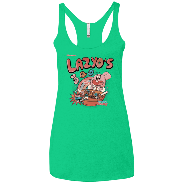 T-Shirts Envy / X-Small Lazyo's Women's Triblend Racerback Tank