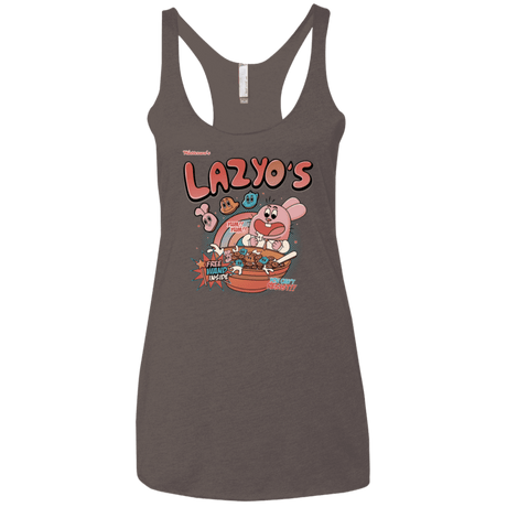 T-Shirts Macchiato / X-Small Lazyo's Women's Triblend Racerback Tank