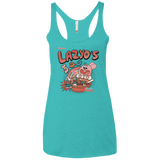T-Shirts Tahiti Blue / X-Small Lazyo's Women's Triblend Racerback Tank