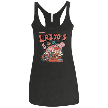 T-Shirts Vintage Black / X-Small Lazyo's Women's Triblend Racerback Tank