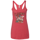 T-Shirts Vintage Red / X-Small Lazyo's Women's Triblend Racerback Tank