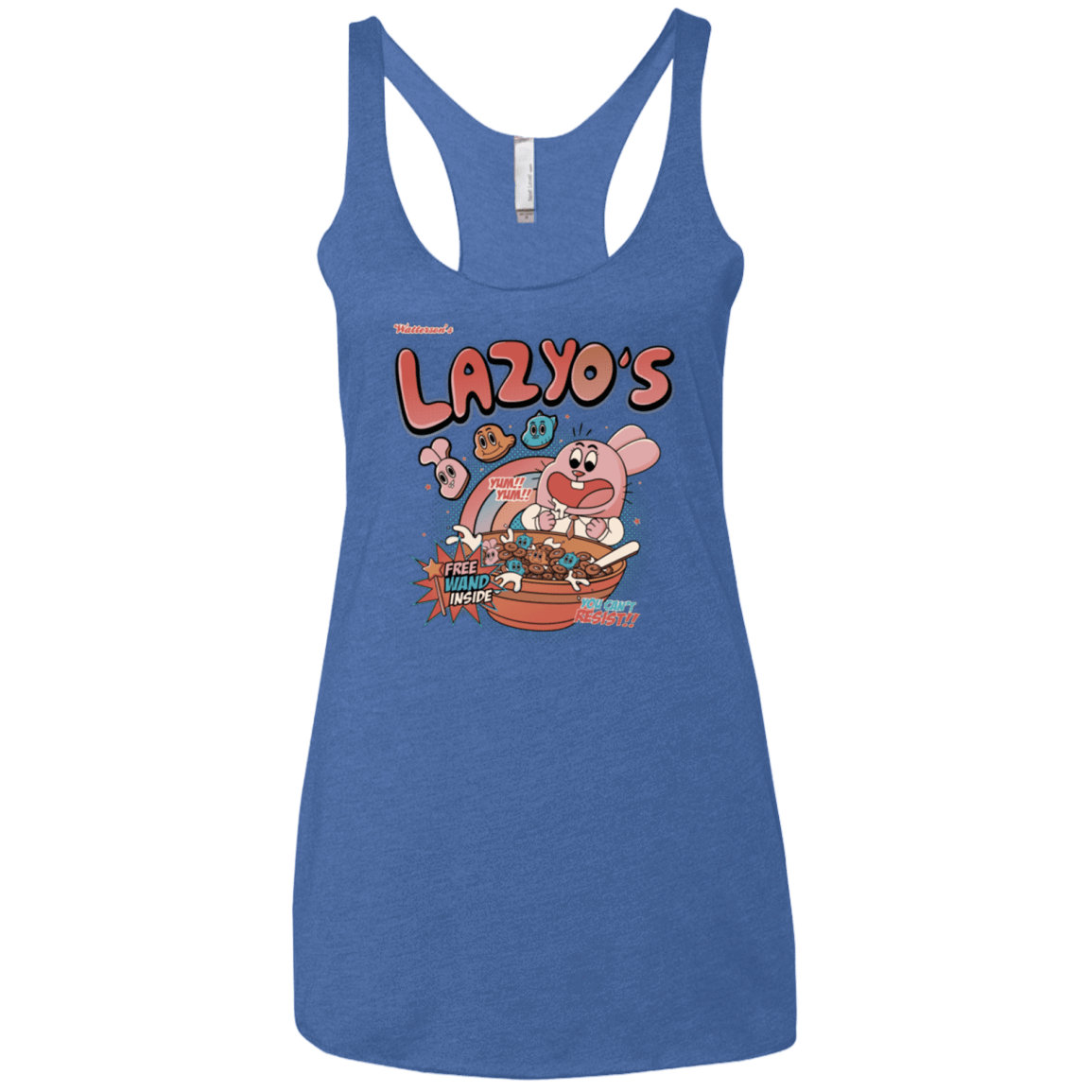 T-Shirts Vintage Royal / X-Small Lazyo's Women's Triblend Racerback Tank