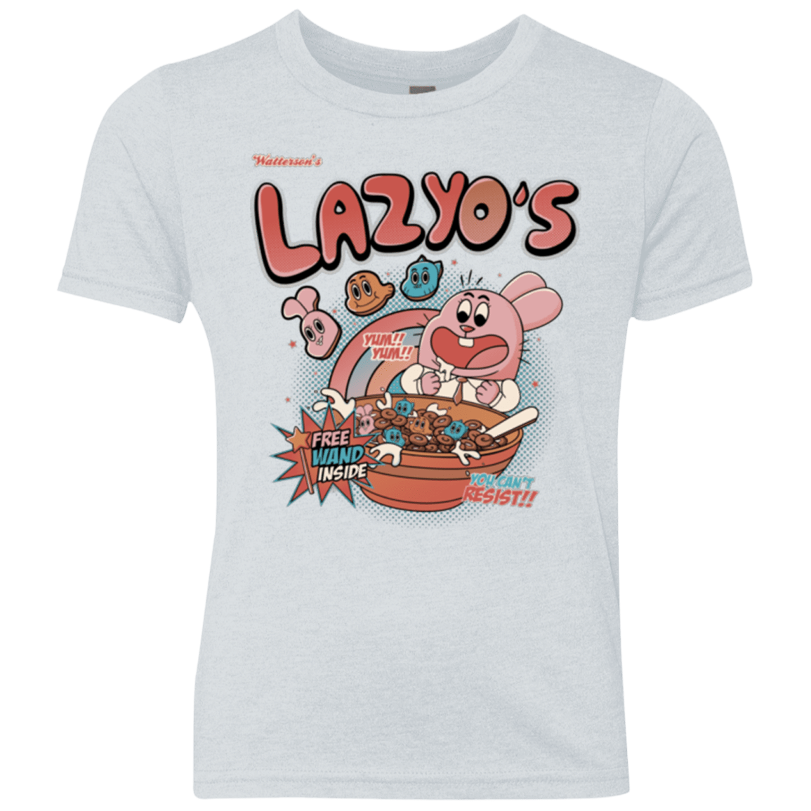T-Shirts Heather White / YXS Lazyo's Youth Triblend T-Shirt