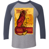 T-Shirts Premium Heather/ Vintage Navy / X-Small LE CHAT ROUGE Triblend 3/4 Sleeve