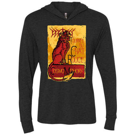 T-Shirts Vintage Black / X-Small LE CHAT ROUGE Triblend Long Sleeve Hoodie Tee