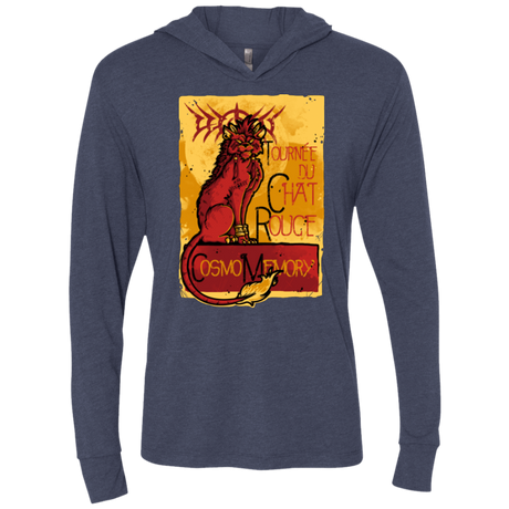 T-Shirts Vintage Navy / X-Small LE CHAT ROUGE Triblend Long Sleeve Hoodie Tee