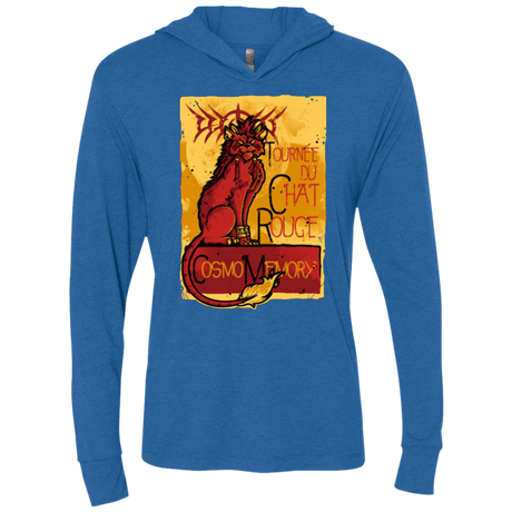 T-Shirts Vintage Royal / X-Small LE CHAT ROUGE Triblend Long Sleeve Hoodie Tee