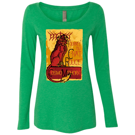 T-Shirts Envy / Small LE CHAT ROUGE Women's Triblend Long Sleeve Shirt