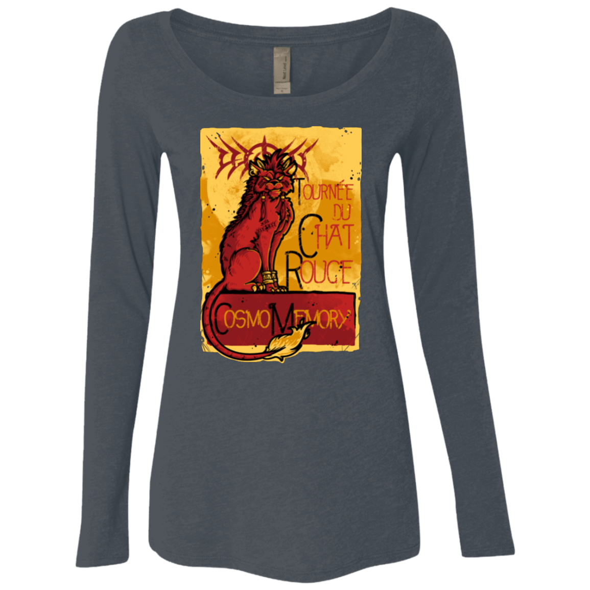 T-Shirts Vintage Navy / Small LE CHAT ROUGE Women's Triblend Long Sleeve Shirt