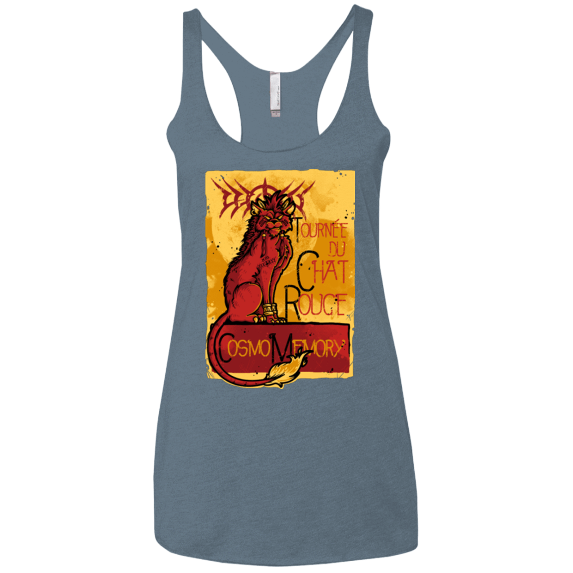 T-Shirts Indigo / X-Small LE CHAT ROUGE Women's Triblend Racerback Tank