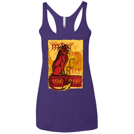 T-Shirts Purple / X-Small LE CHAT ROUGE Women's Triblend Racerback Tank