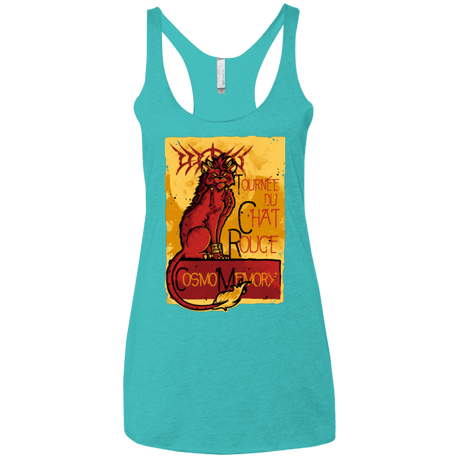 T-Shirts Tahiti Blue / X-Small LE CHAT ROUGE Women's Triblend Racerback Tank