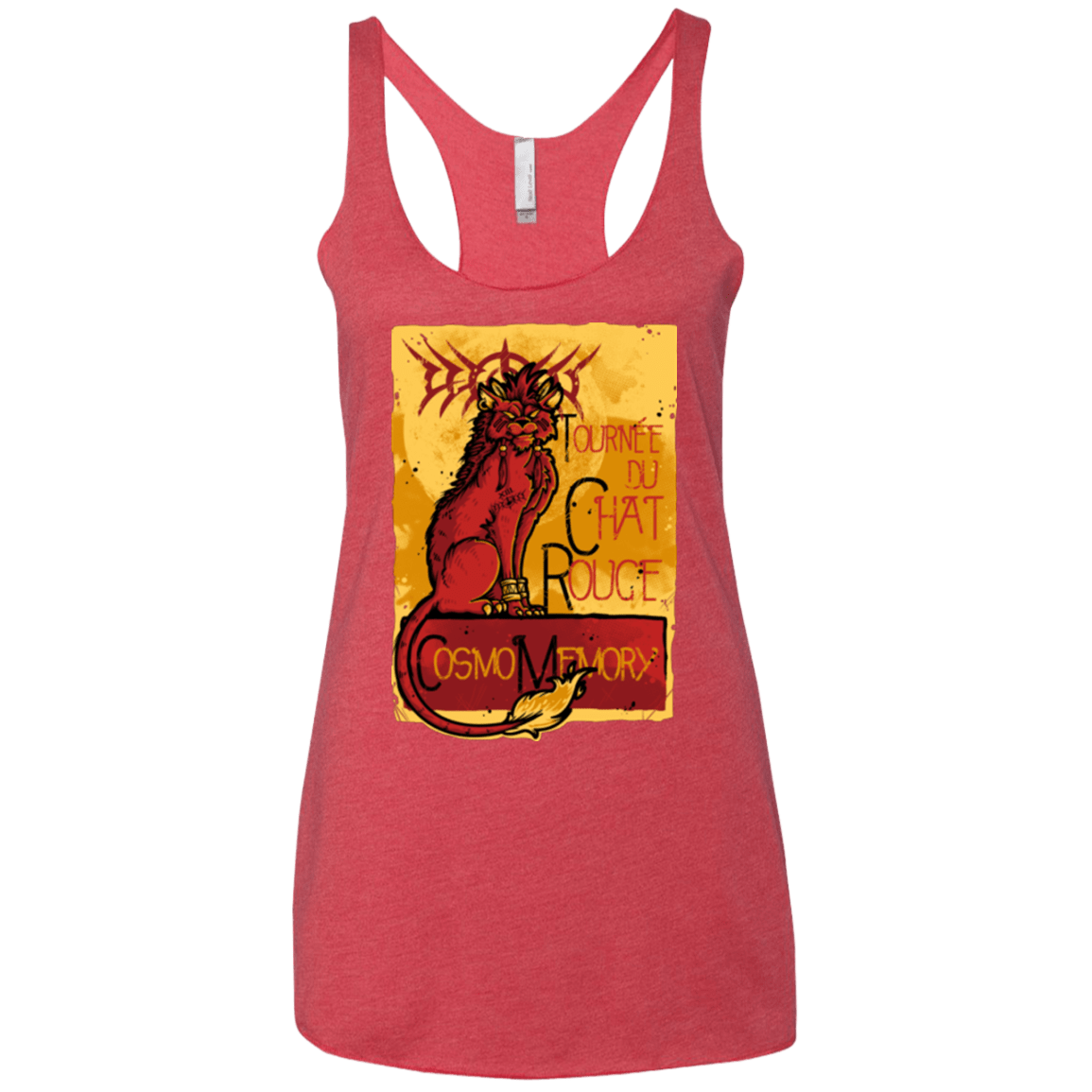 T-Shirts Vintage Red / X-Small LE CHAT ROUGE Women's Triblend Racerback Tank