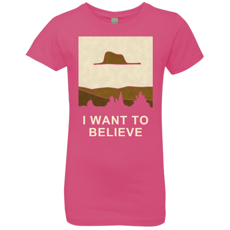 T-Shirts Hot Pink / YXS Le Petit Believer Girls Premium T-Shirt