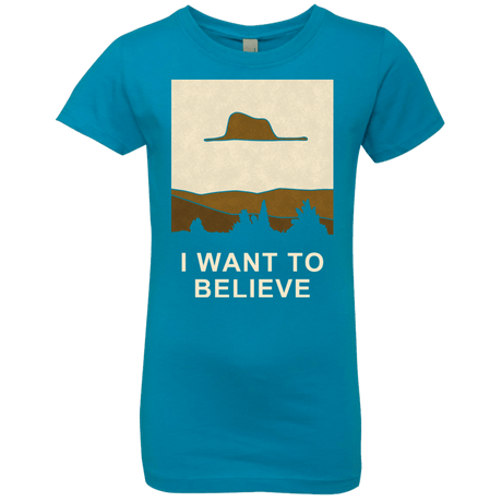 T-Shirts Turquoise / YXS Le Petit Believer Girls Premium T-Shirt