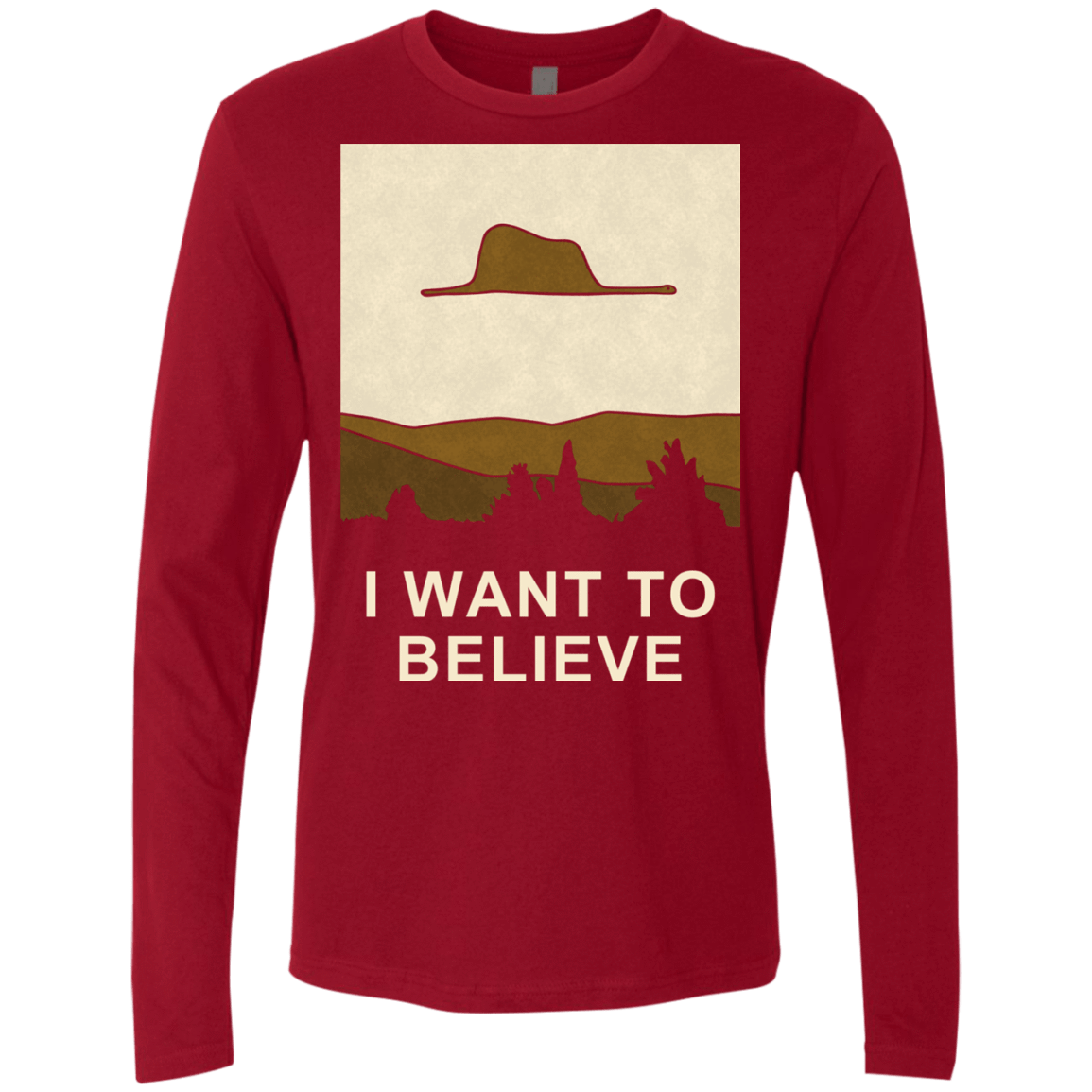 T-Shirts Cardinal / Small Le petit believer Men's Premium Long Sleeve