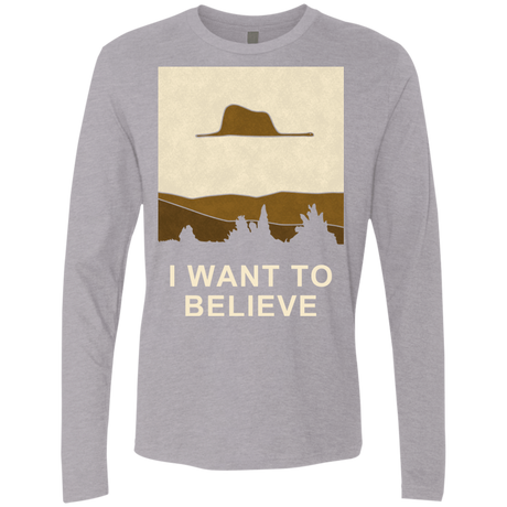 T-Shirts Heather Grey / Small Le Petit Believer Men's Premium Long Sleeve