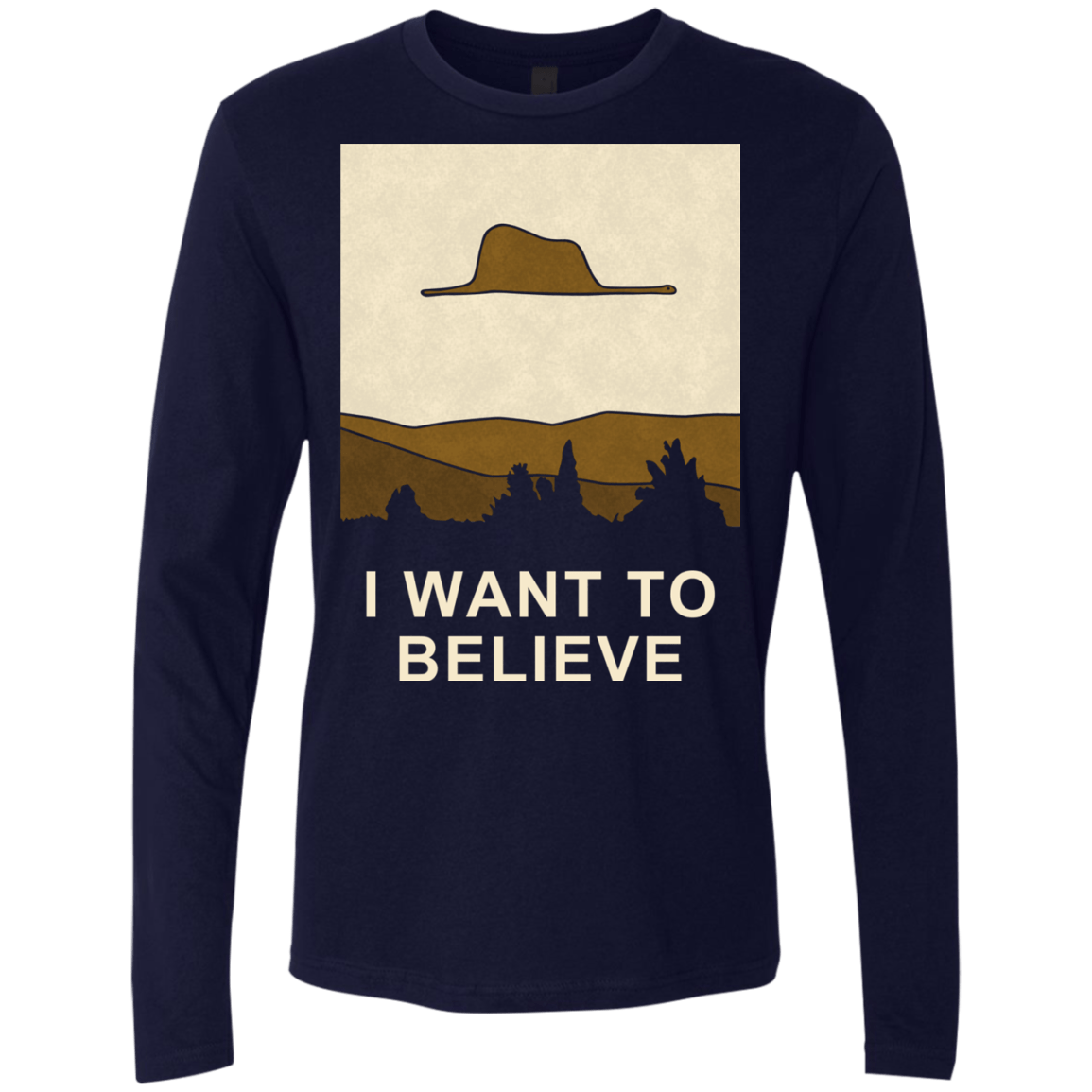 T-Shirts Midnight Navy / Small Le Petit Believer Men's Premium Long Sleeve