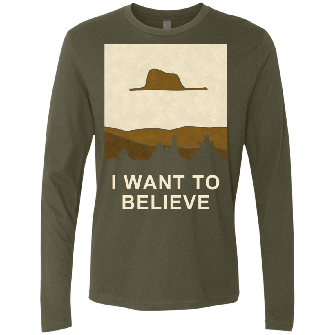T-Shirts Military Green / Small Le petit believer Men's Premium Long Sleeve