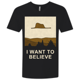 T-Shirts Black / X-Small Le petit believer Men's Premium V-Neck