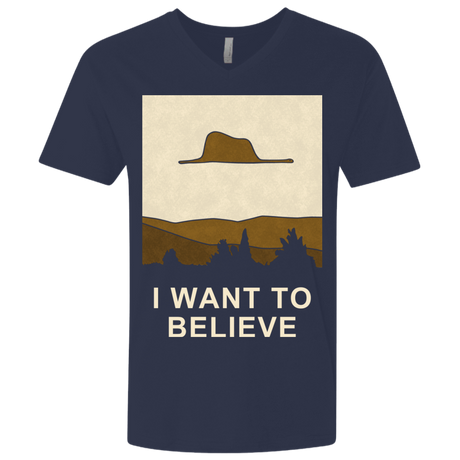 T-Shirts Midnight Navy / X-Small Le petit believer Men's Premium V-Neck