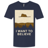 T-Shirts Midnight Navy / X-Small Le Petit Believer Men's Premium V-Neck