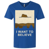 T-Shirts Royal / X-Small Le Petit Believer Men's Premium V-Neck