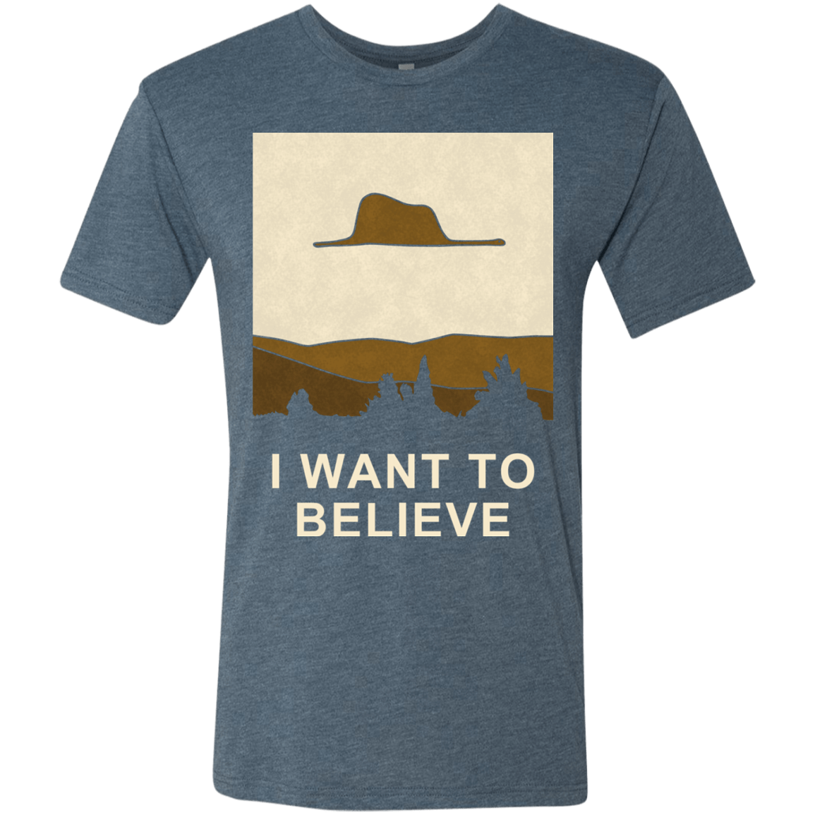 T-Shirts Indigo / Small Le Petit Believer Men's Triblend T-Shirt