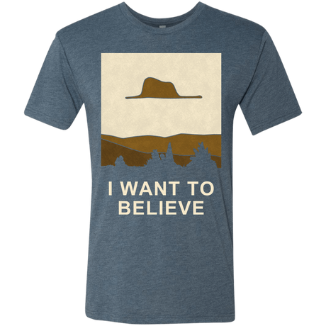 T-Shirts Indigo / Small Le petit believer Men's Triblend T-Shirt