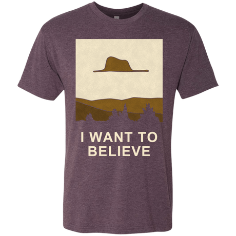 T-Shirts Vintage Purple / Small Le petit believer Men's Triblend T-Shirt