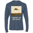 T-Shirts Indigo / X-Small Le petit believer Triblend Long Sleeve Hoodie Tee