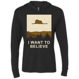 T-Shirts Vintage Black / X-Small Le petit believer Triblend Long Sleeve Hoodie Tee