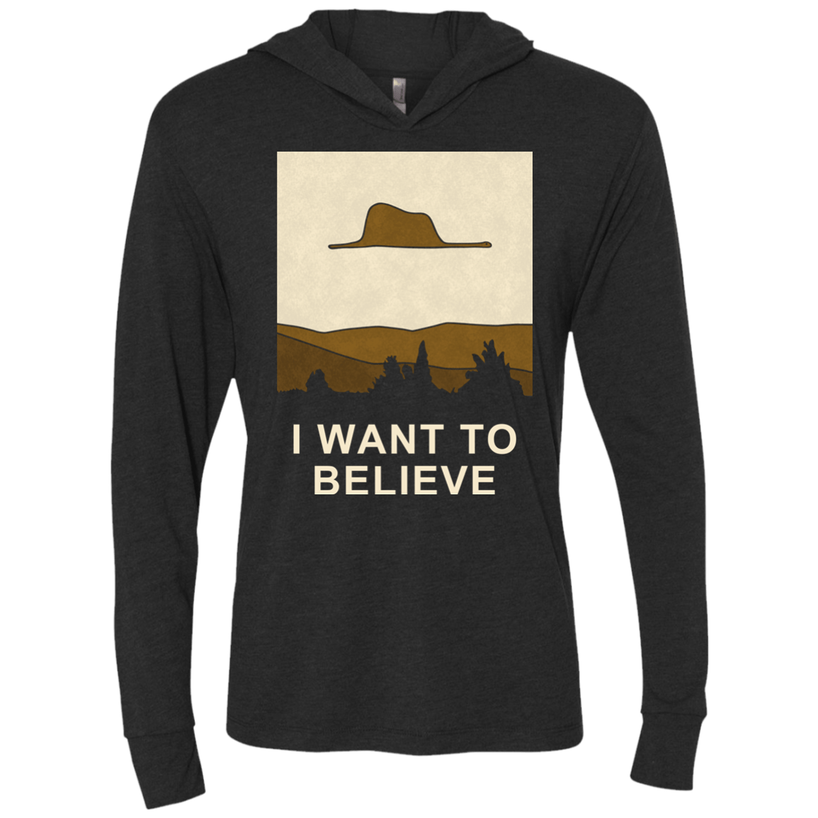 T-Shirts Vintage Black / X-Small Le Petit Believer Triblend Long Sleeve Hoodie Tee