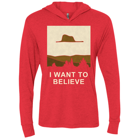 T-Shirts Vintage Red / X-Small Le Petit Believer Triblend Long Sleeve Hoodie Tee