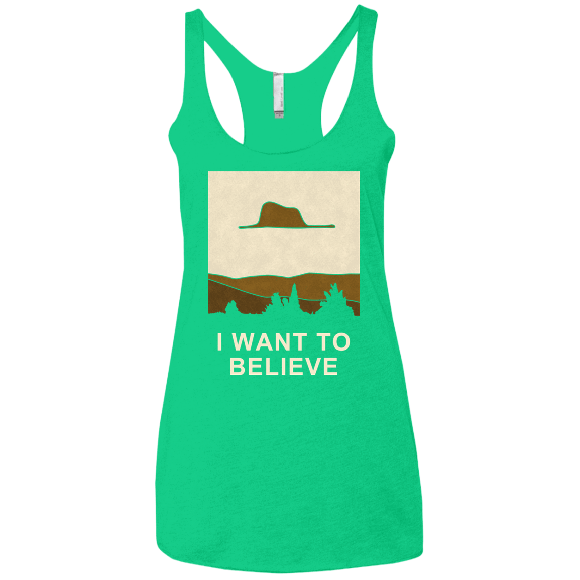 T-Shirts Envy / X-Small Le petit believer Women's Triblend Racerback Tank
