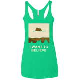 T-Shirts Envy / X-Small Le petit believer Women's Triblend Racerback Tank