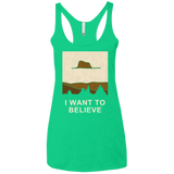 T-Shirts Envy / X-Small Le Petit Believer Women's Triblend Racerback Tank
