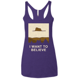 T-Shirts Purple / X-Small Le petit believer Women's Triblend Racerback Tank