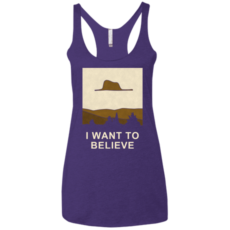 T-Shirts Purple / X-Small Le petit believer Women's Triblend Racerback Tank