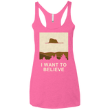 T-Shirts Vintage Pink / X-Small Le Petit Believer Women's Triblend Racerback Tank
