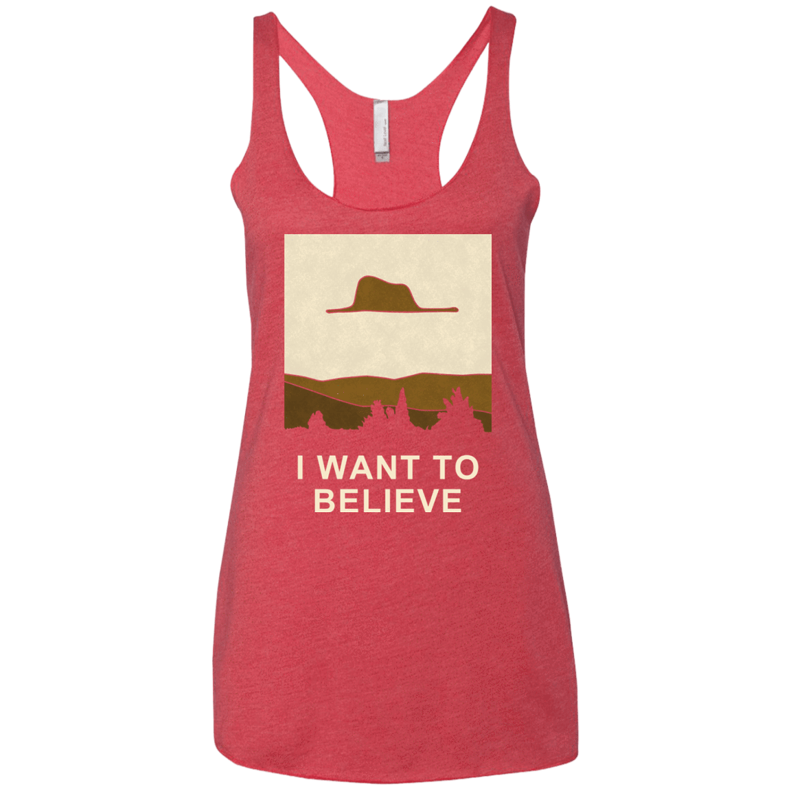 T-Shirts Vintage Red / X-Small Le Petit Believer Women's Triblend Racerback Tank